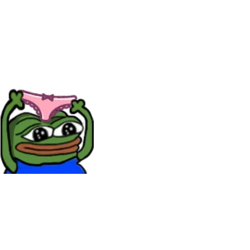 frog pepe, mem frog, emoji frog with panties, pepe twitch, pepe toad with panties