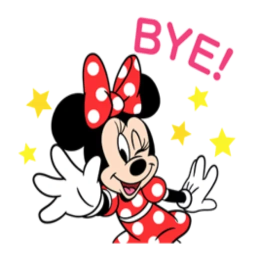 minnie mouse, minnie mouse ok, minnie mouse baik, mickey mouse bye bye-bye bye