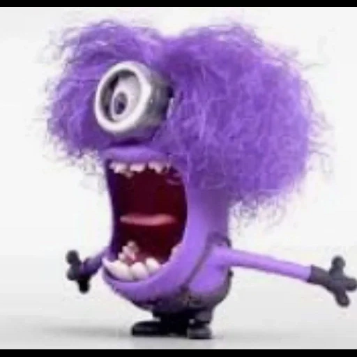 evil minions, mignon purple, the purple minion is ugly, mignon purple tooth, ugly 2 purple minions