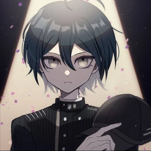 shuichi saihara, шуичи сахара арт, аниме saihara shuichi, danganronpa v3 killing шуичи, danganronpa v3 killing harmony