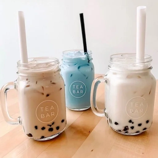 milk, milk tea, dough aesthetics, bubble milk tea mohji, bubble milk tea korean style