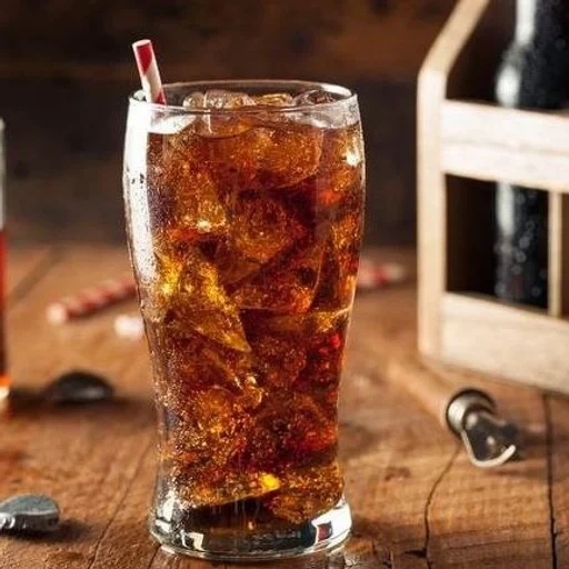 bevande, bibita, una bottiglia di soda, cola glass con ghiaccio