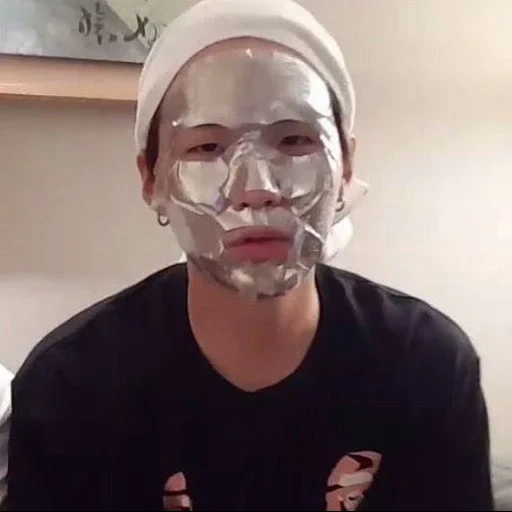 maschera per il viso, min youngi, maschera per il viso, boys di bangtan, maschera bts