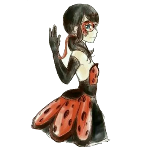 danza in costume da donna verme, lady volpina verme, ladies bug super cat, alia volpina radibage, abito ladybug marinette