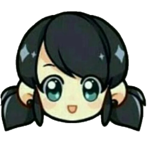 chibi, anime, yoshiko chibi, lady bug super-kot, clipart de la vache de dieu