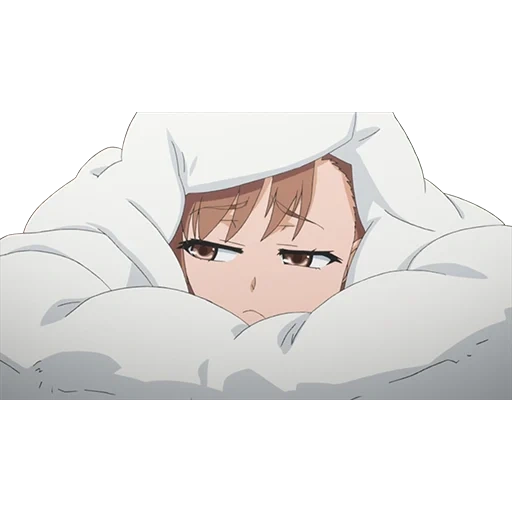 anime, anime kotoura, sad anime, anime is sick, anime girl fell ill