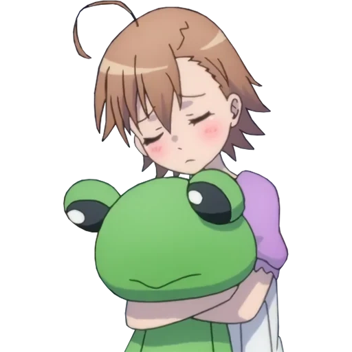 anime, misaka mikoto, misaka mikoto gekota, reilgan anime frog