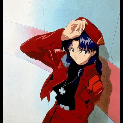 evangelion, misato katsuragi, evangelion misato, anime wallpaper pc lightning, evangelion misato katsuragi