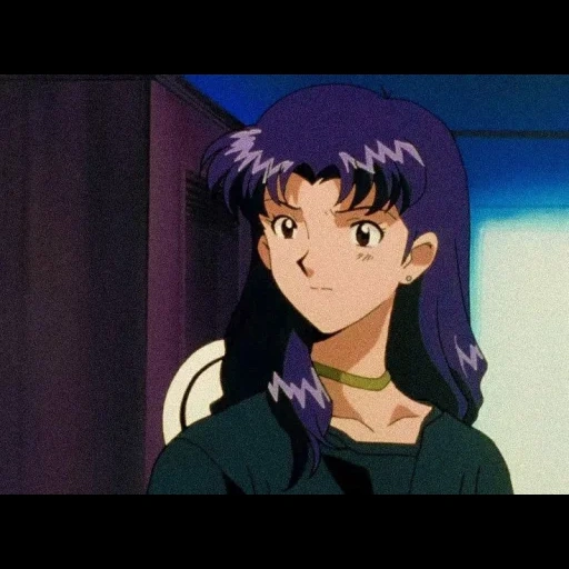 anime, evangiles 1995, evangelion misato, sanzasa katsuki art, sanzasa katsuki gospel 1995