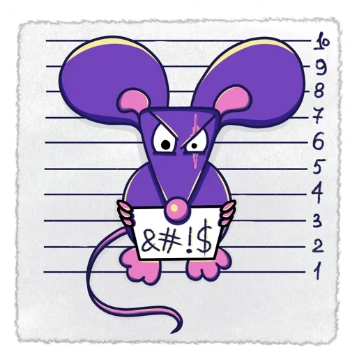 dan mouse, tikus adalah seorang imam, mouse komputer, ilustrasi tikus violet