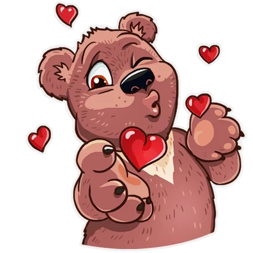 bear, bear, love, bear, bear with the heart