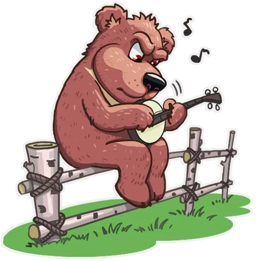 bear, bear, bear, mi-mi-mim, the bear with an ax