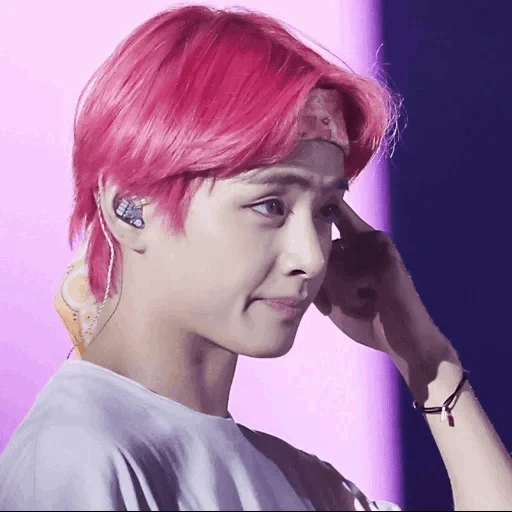 taehen bts, kim ta hyun, kim taehyun 2018, taehyun com cabelo rosa, bts taehen com cabelo rosa