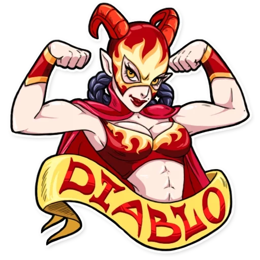 le diable, le diable, miss devil, stickers diable, petite fille fantôme