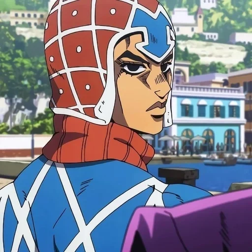 guido mista, volto di mista jojo, guido mista giorgio, modo di suicidarsi, i capelli di mista giorgio