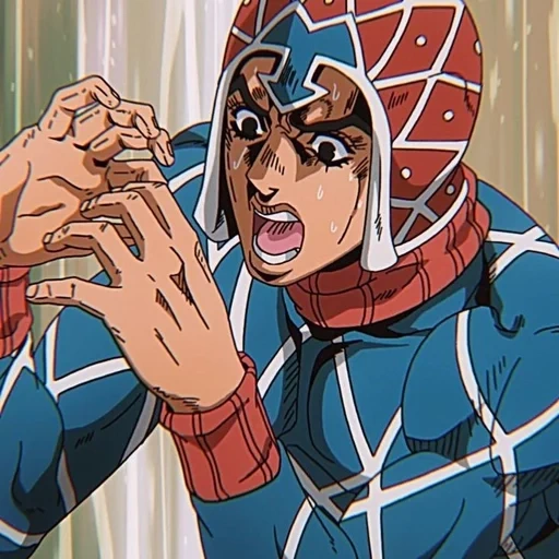 guido mista, mistajojo, guido jojo, jojo season 5 mista, petualangan jojo yang luar biasa pahlawan angin emas buchiraqi