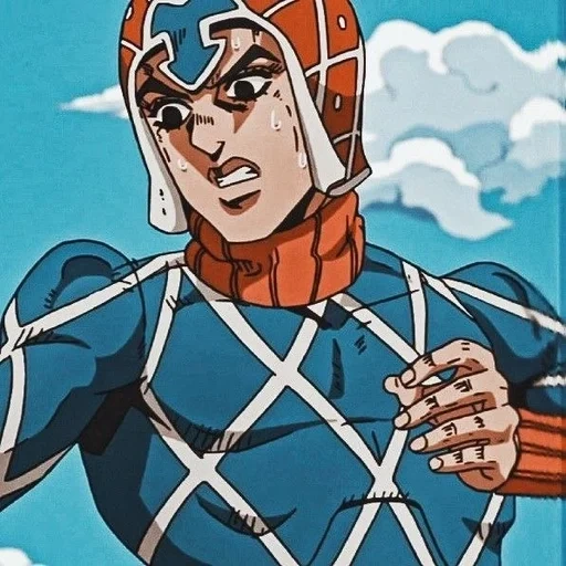 human, guido mista, mista jojo, anime jojo, guido jojo