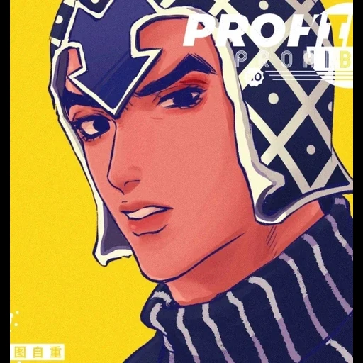 аниме, человек, mista jojo, guido mista, mista jojo stand