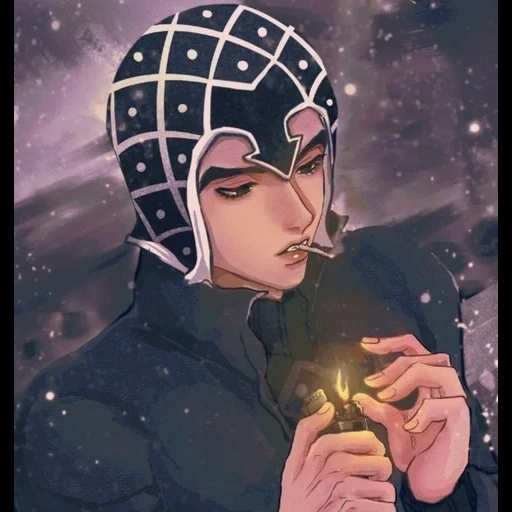 orang, seni mista, mistajo, karakter anime, mista jojo yang tangguh