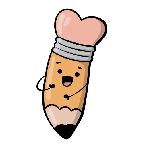 mr pencil, kawai pencil, cartoon pencil, cartoon pencil, kavaj pencil writing