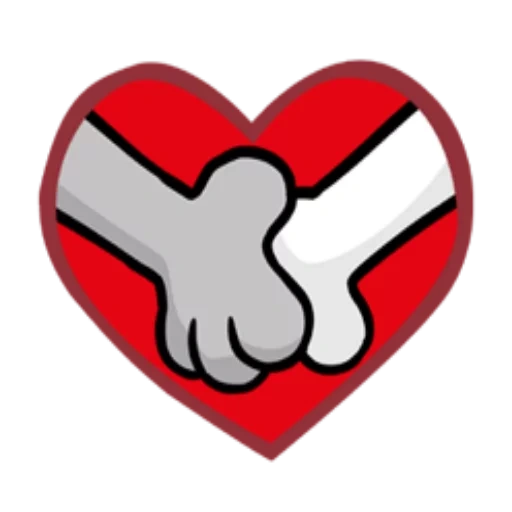 jantung, cinta, hati, stiker cinta, tangan dengan hati