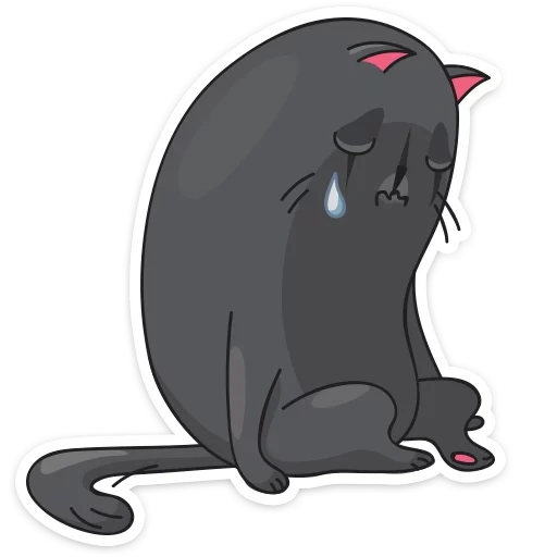 gatto, misty, cat misty, triste gatto nero