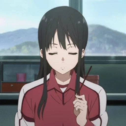 karakter anime, di belakang garis mitsuki, anime mitsuki nasha, kyoukai no kanata, episode out of line 6