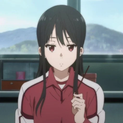 anime di belakang garis, anime mitsuki nasha, kyoukai no kanata, episode out of line 6, di luar wajah karakter mitsuki nasha