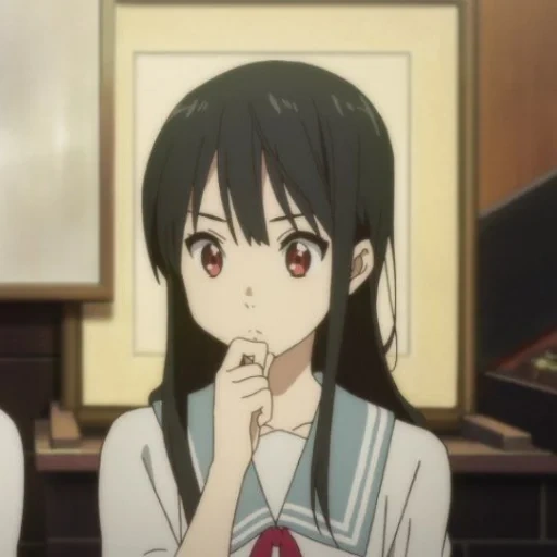 mitsuki nashe, anime di belakang garis, karakter anime, anime mitsuki nasha, di luar wajah karakter mitsuki nasha