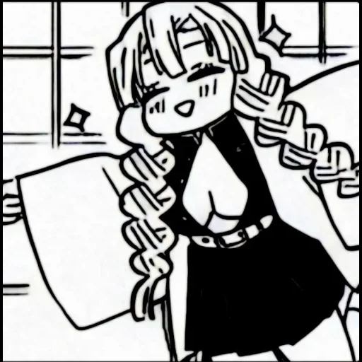 mônaco gorya, mangá de anime, o anime é engraçado, desenhos de anime, maids cobility black white