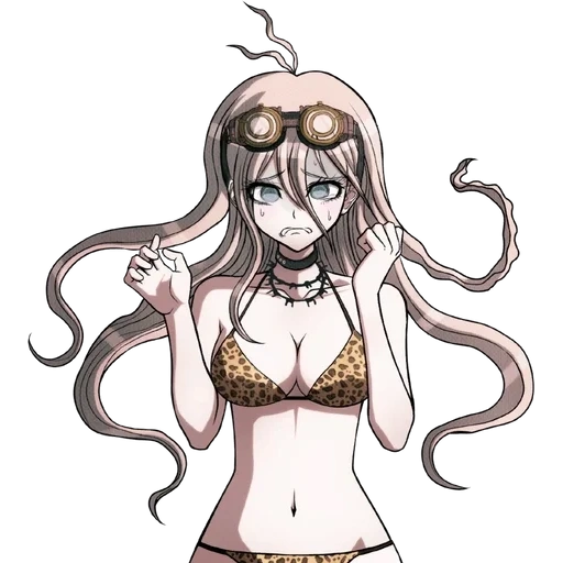 miu iruma, iruma dangganronpa, miu iruma sprite, danganronpa v3 miu iruma, miu iruma ludah yang tidak terpakai