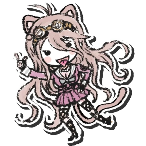 yui danganlongpa, miu iruma sprity, gacha club figures, dangan longpa redesign, dan ganlong pachunzi aesthetics