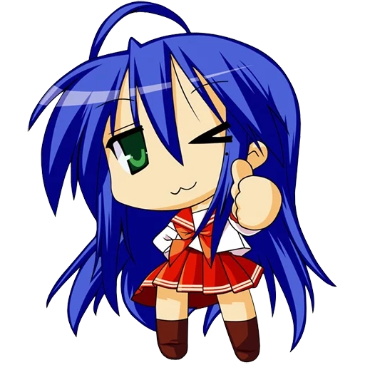 чиби, lucky star, lucky star konata, коната идзуми чиби, коната идзуми fan art