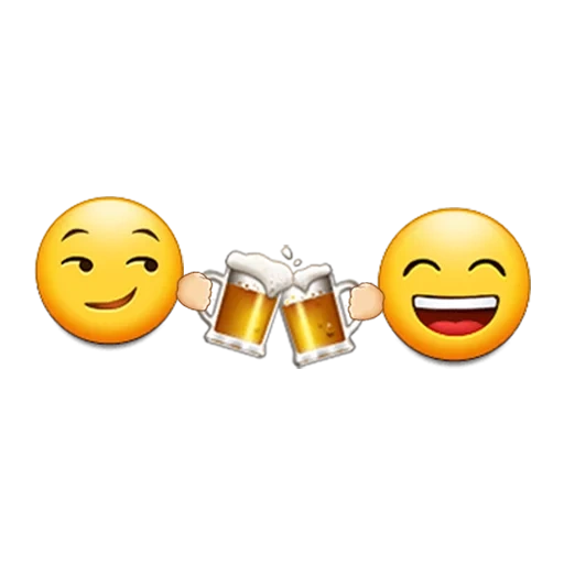 emoji, emoji beer, these are emoticons, the emoticons clink