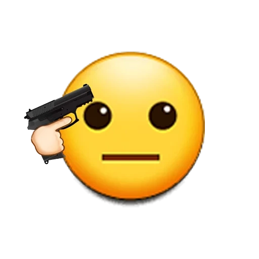 emoji, emoji, picture, smiley with a gun, shoot the smiley