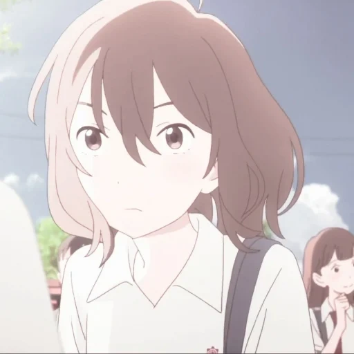 animação, figura, sasaki midea, menina anime, papel de animação