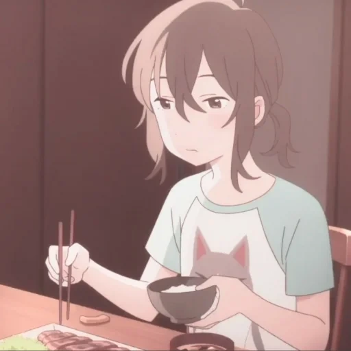 anime, imagen, anime de comida, arte de anime, personajes de anime