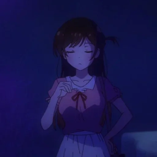 animation, anime girl, cartoon characters, shui yuan qian cun, play the bass of kumiko's crying