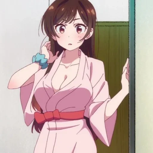 menina anime, shuiyuan qiancun, animação shuiyuan qiancun, roupa de casa de shuiyuan qiancun