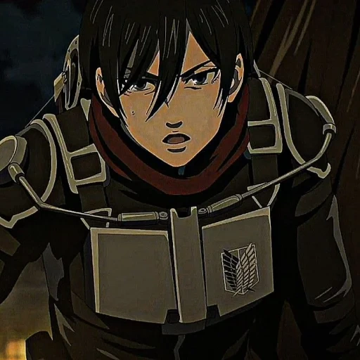 ataques de titán, mikasa ackerman, tres dioses atacan titán, tres para atacar titán, ataca a los personajes de titán