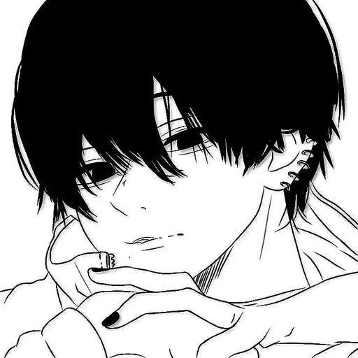 manga, gambar, ide anime, karakter anime, anime guys blackly white