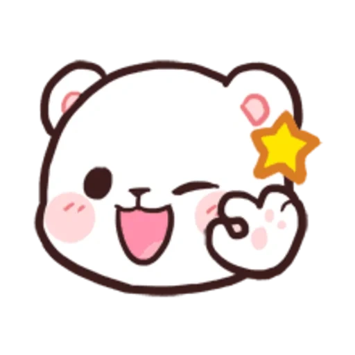 kawaii, clipart, susu mocha, susu mocha bear animation, perselisihan emoji mocha susu