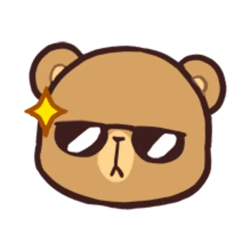 beruang, anime, gambar kawaii, stikernya lucu, gambar kawaii yang lucu
