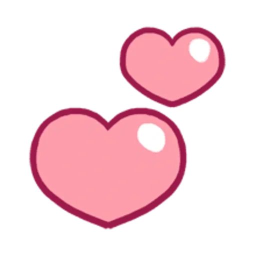 heart, heart, powder core, pink heart
