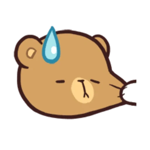 lovely, animation, cubs are cute, crying bear