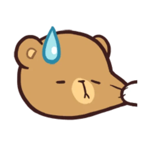 hermoso, anime, el oso es lindo, oso llorón