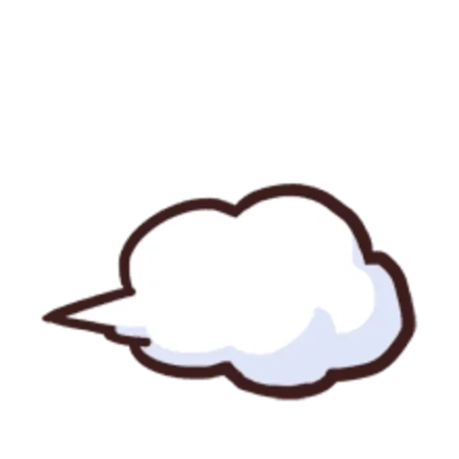 awan, cloud yang lucu, awan kontur, cloud clipart, awan menggambar