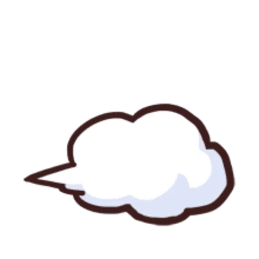 nuage, nuage mignon, nuage de contour, clipart cloud, dessin de nuages