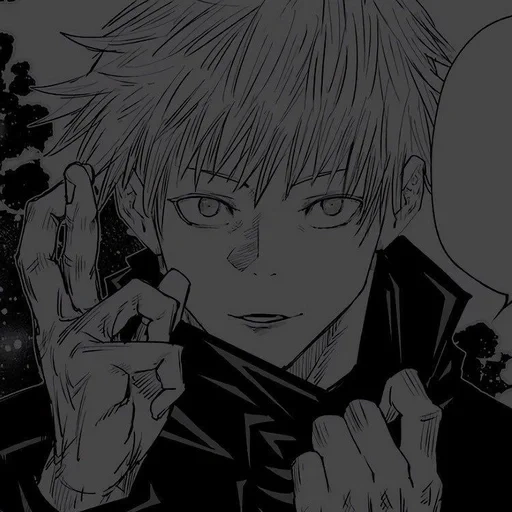 gojo sator, manga anime, dojo sator, jujutsu kaisen, icône dojo mang