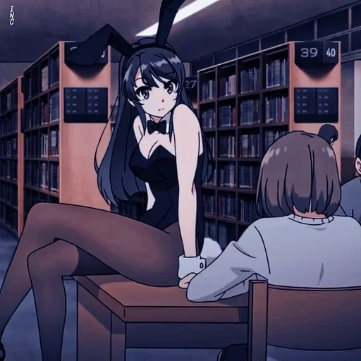 anime a fumetti, anime girl, anime girl, personaggio di anime, seishun buta yarou wa bunny